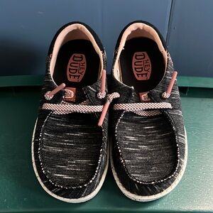 🌸👧🏻Girl’s Hey Dudes•K9•Pink/Black/White